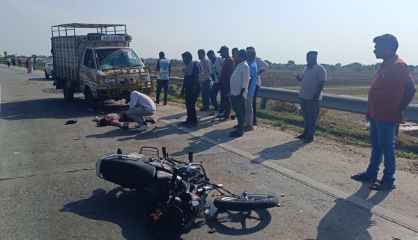 Man sustains severe injuries in road accident.