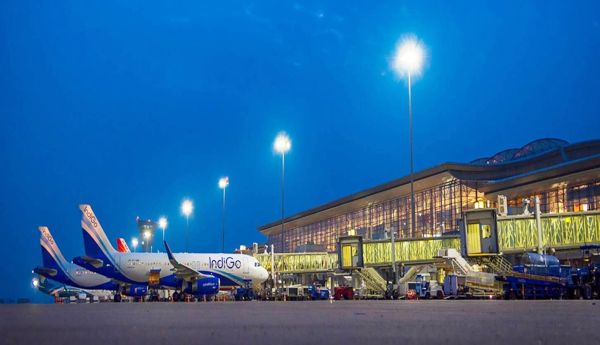 Commotion caused by laser lights at Shamshabad Airport.