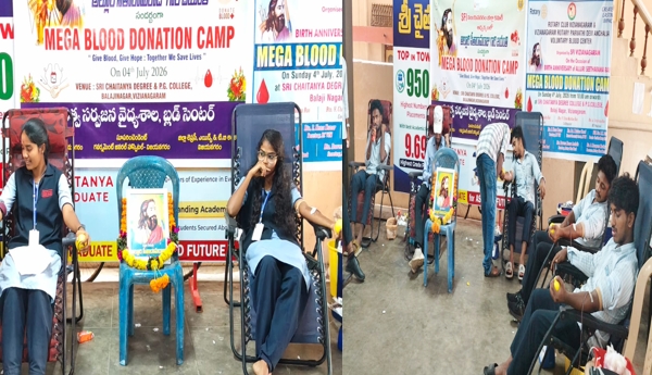 SFI Mega Blood Donation Camp on Alluri's Birth Anniversary