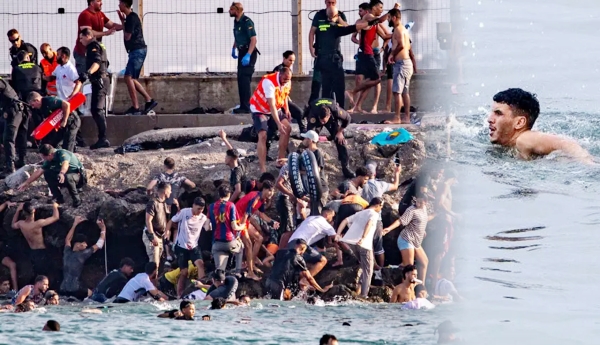 High tension at Spain's borders – 60,000 migrants in 24 hours... 57 dead.