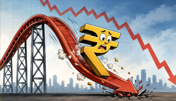 Stock Markets – Early Gains Evaporate – Rupee Falls