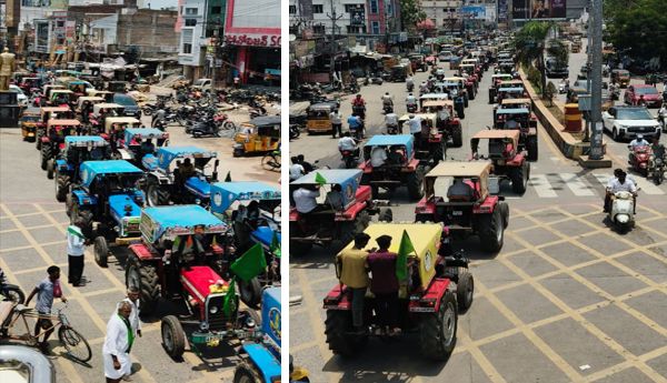 pogaku farmers tractors rally