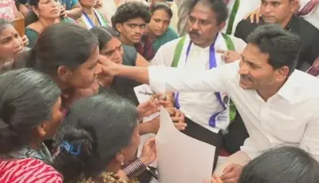 YS Jagan consoles fishermen's families.