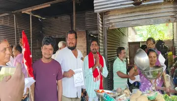 CPM party candidate Gandi Sunil Kumar has intensified his ZPTC election campaign.