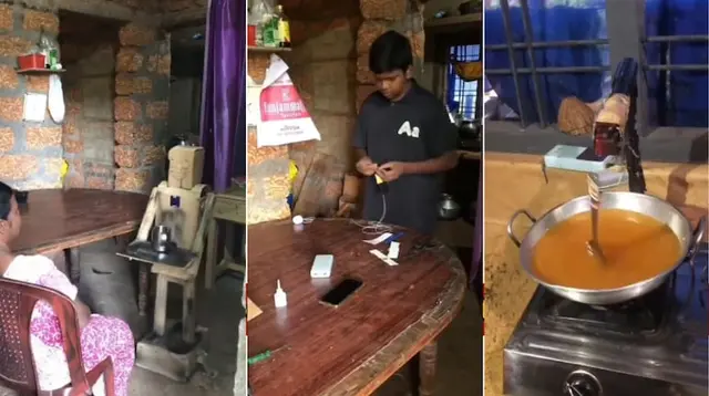 అమ్మ కష్టం తగ్గించాలని...
 అట్టముక్కలతో రోబో! image 1