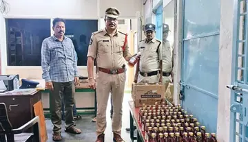 Telangana liquor found at the home of YSRCP chairman candidate in Dachepalli – arrest made