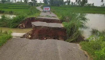 Road washed away – Hardships inevitable for the public