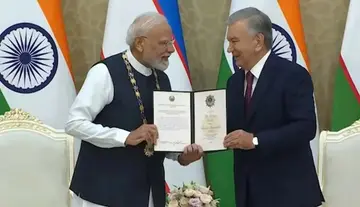 Uzbekistan's highest honor for Prime Minister Modi