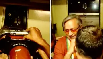 MP Shashi Tharoor stuck in lift... for half an hour!