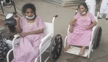 Like orphans within the hospital premises... Pavala Shyamala and her daughter!