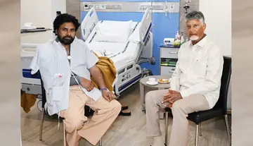CM Chandrababu calls on Pawan Kalyan