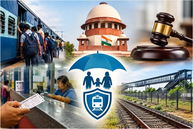 రైల్వే ప్రయాణీకులందరికీ బీమా
- సుప్రీంకోర్టు ఆదేశం
- భద్రతా నిధులు పెంచాలని సూచన image 1