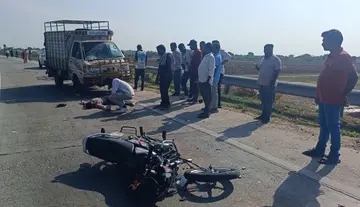 Man sustains severe injuries in road accident.