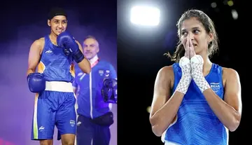 Two gold medals for India in boxing... silver and bronze in triple jump.