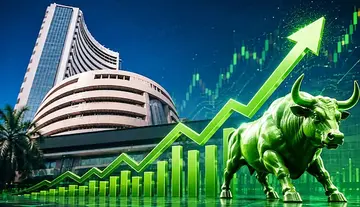 Stock markets open with gains.