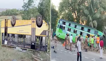 Private bus rams into government bus – five dead.