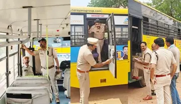 Fitness tests for private school buses in Telangana – 60 buses seized.