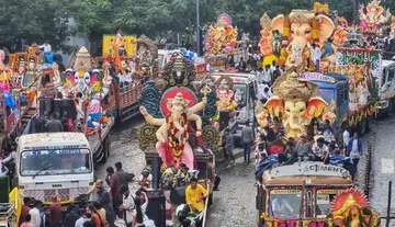 TG - Untoward incidents reported at several places during Ganesha immersion.