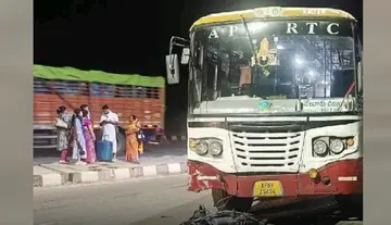 RTC bus hits scooter – two sustain severe injuries