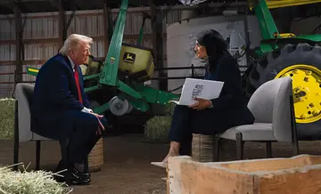 Donald Trump walks out of interview