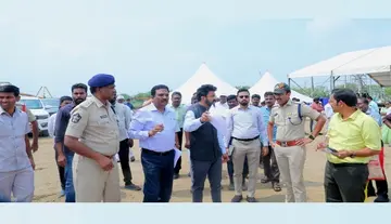 Groundbreaking ceremony for the construction of LV Prasad Eye Hospital in Amaravati