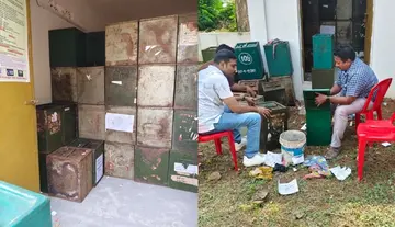 Election bustle in Unguturu – Ballot boxes ready