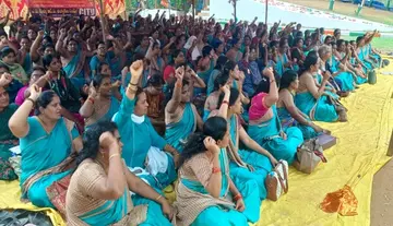 AP MEPMA RP employees' protest